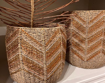 Handwoven Seagrass basket