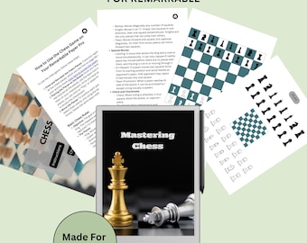 Chess Game for reMarkable Paper Pro, Chessboard PDF (Digital Download)