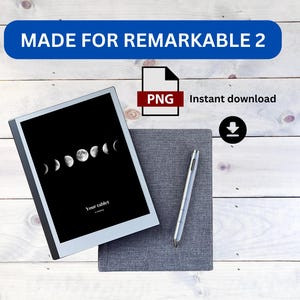 Moon reMarkable 2 |  reMarkable Sleep Screen | Instant Download |reMarkable 2 templates