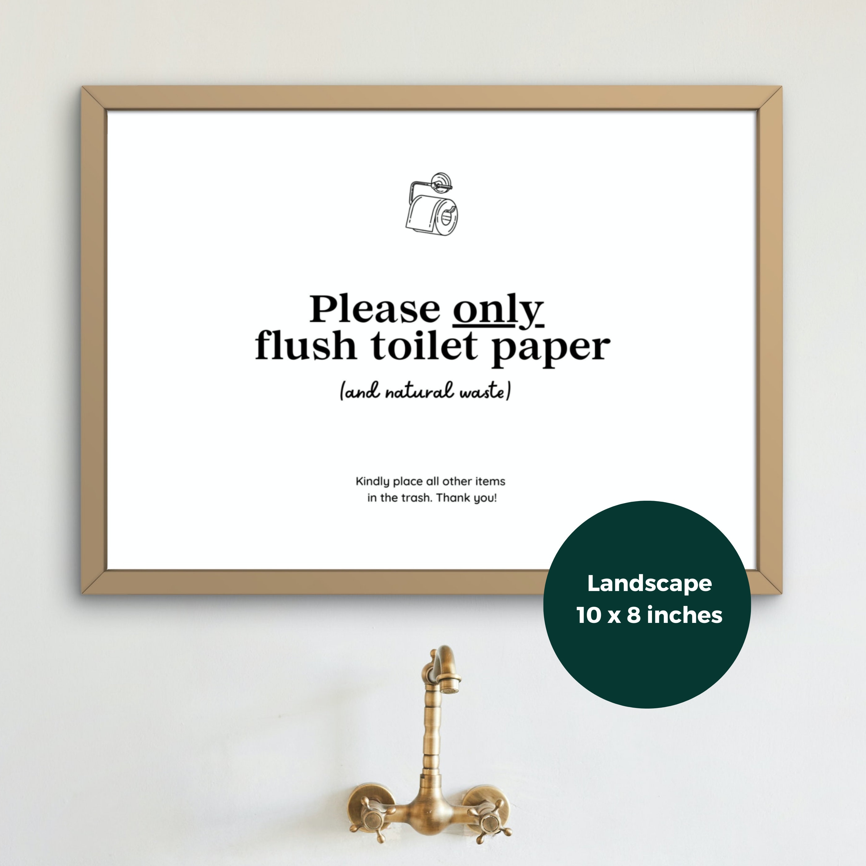 Airbnb Toilet Sign Do Not Flush Sign Airbnb Flush Sign - Etsy UK