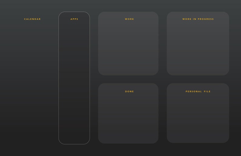 Minimal Desktop Organizer Wallpaper Black - Etsy