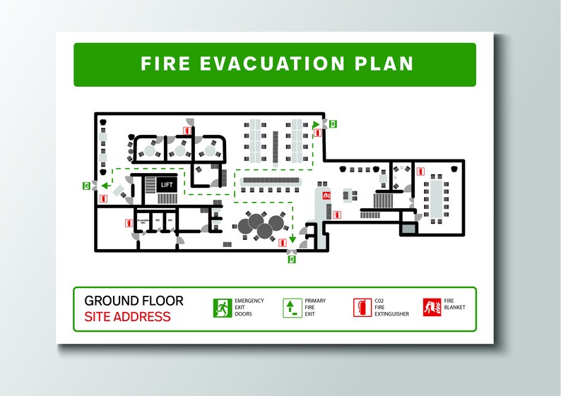 Fire Emergency Evacuation Plan FEEP Digital Download Etsy