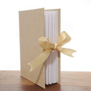 Personalized photo album 15x20 linen