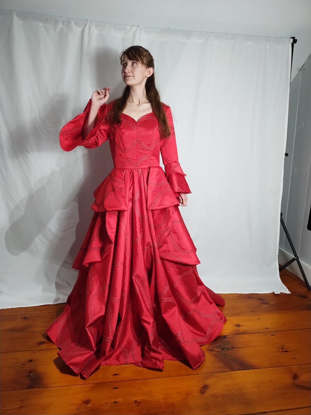 Victoria Rabbit Red Dress Red Victorian Dress - Etsy
