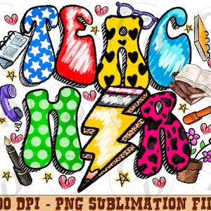 Teacher png sublimation design download, western Teacher png, Teacher&#39;s Day png, Teacher png, sublimate designs download