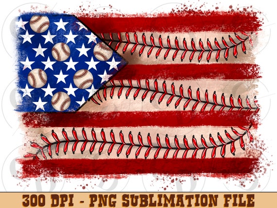 Baseball American flag png sublimation design download, 4th of July png, Independence Day png, Baseball png, sublimate designs download