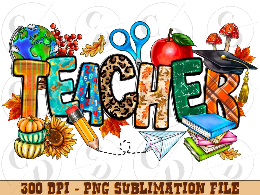 Fall Teacher PNG, Fall Autumn, Thanksgiving Pumpkin Season, Teacher ...