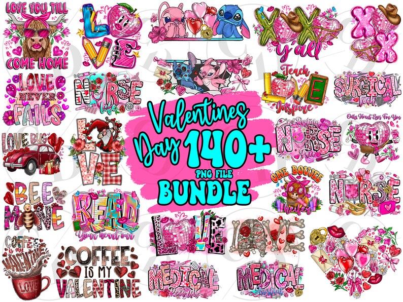 Retro Valentine PNG Bundle, Sublimation Designs (digital Download) - Etsy