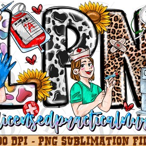 LPN Licensed Practical Nurse png sublimation design download, LPN Nurse png, Nurse life png, Nursing png, sublimate designs download