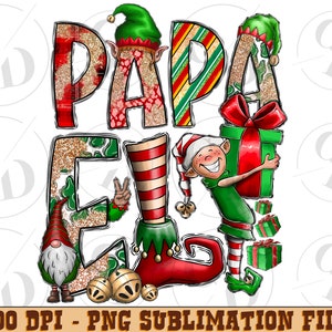 Papa Elf Png Sublimation Design, Merry Christmas Png,Happy Christmas Png, Leopard Christmas Png, Christmas Elf Png,Papa Png,Digital Download