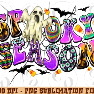 Spooky Season Png, Pumpkin Png, Happy Halloween Png, Spooky Png, Ghost, Western, Digital Download, Sublimation Design, Western png