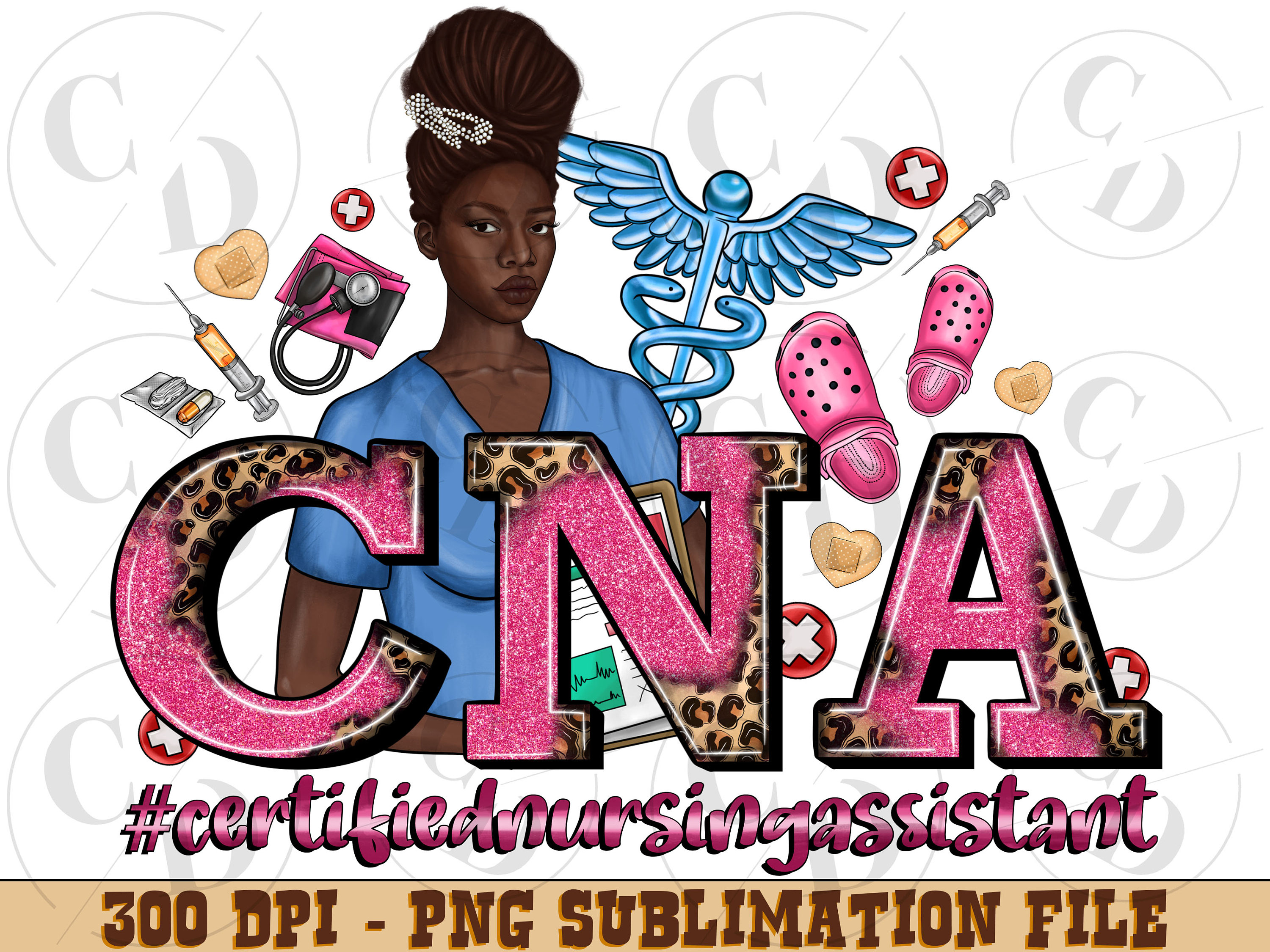 CNA Certified Nursing Assistant Png Sublimation Design, Nurse Life Png, Nurse Clipart, CNA Nurse Png, Nurse Elements Png, Nurse Png Download
