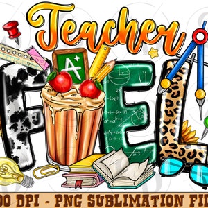 Teacher fuel png sublimation design download, Teacher&#39;s Day png, Teacher coffee png, Teacher life png, sublimate designs download