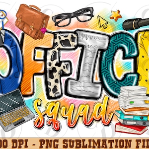 Office Squad PNG, Staff Appreciation Design (Digital Download)