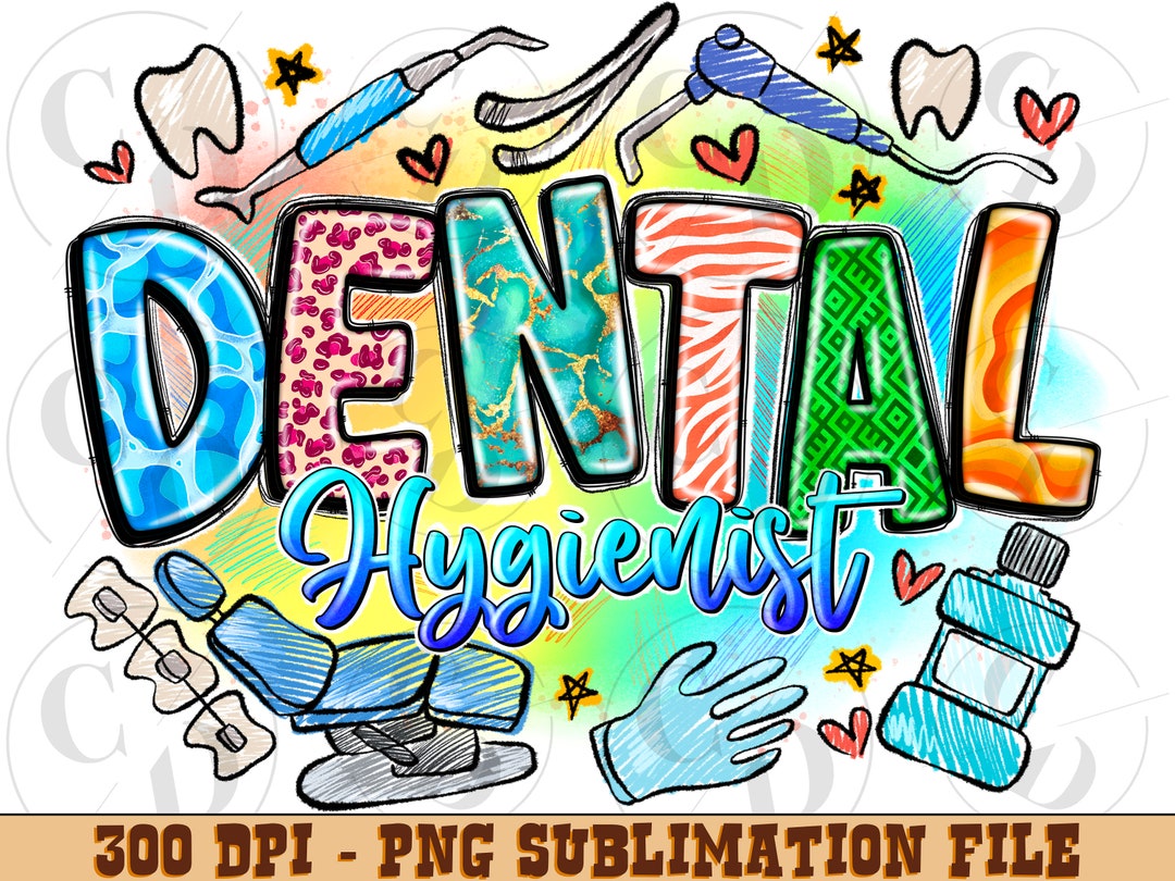 Dental Hygienist Png Sublimation Design Download, Western Dental Png
