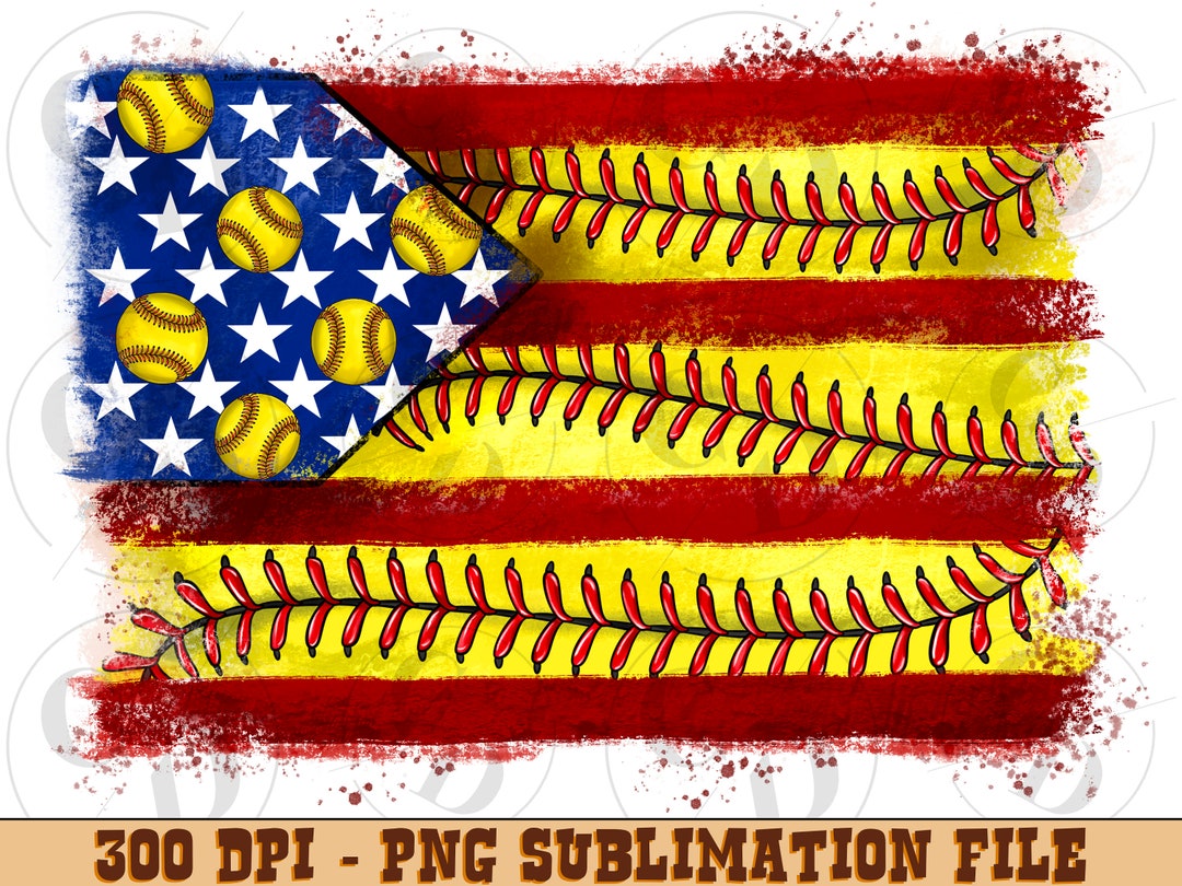 Softball American Flag Png Life,softball Png,american Flag Png,leopard