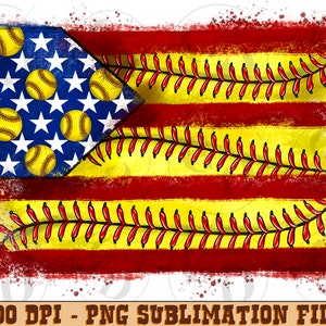 Softball American Flag Png Life,Softball Png,American Flag Png,Leopard,Cowhide,Western,American Baseball,Digital Download,Sublimation Design