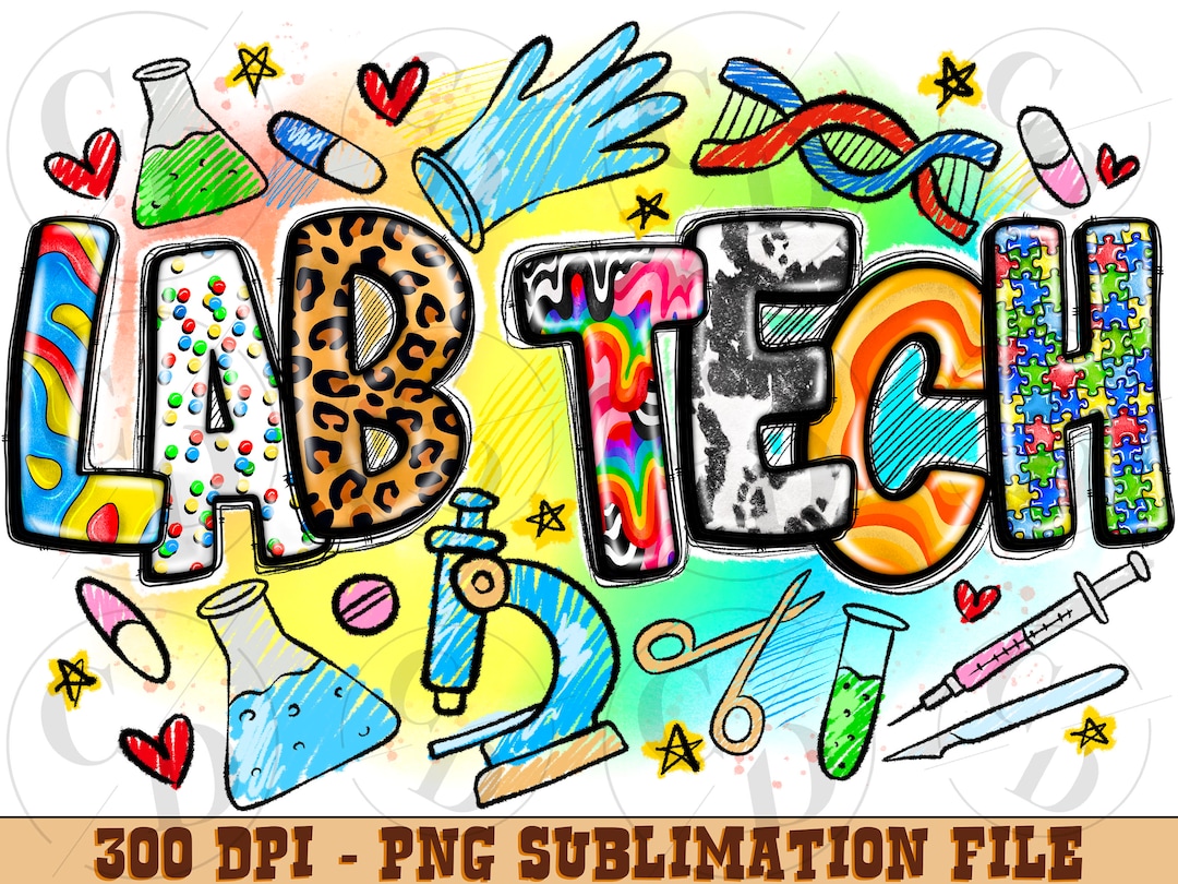 Lab Tech PNG, Sublimation Design Download, Medical Design - Etsy
