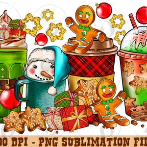 Christmas Coffee Drink Png,Christmas Sublimation Designs,Christmas png,Coffee Sublimation Png,Christmas Drink Design,Christmas Coffee Png