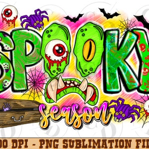 Spooky Season Png, Pumpkin Png, Happy Halloween Png, Spooky Png, Ghost, Western, Digital Download, Sublimation Design, Western png