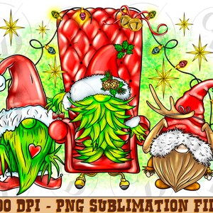 Three Christmas Green Gnomies Png Sublimation Design, Merry Christmas Png, Happy Holiday Png, Christmas Gnome Png,Gnome Png,Digital Download