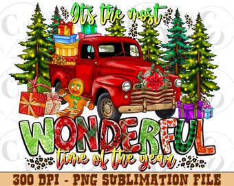 Western Christmas Truck PNG, Holiday Sublimation Design (Digital Download)