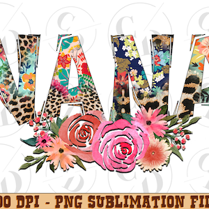Western Nana png sublimation design download, Nana With Flowers png, Nana png, Mother&#39;s Day png, sublimate download, Western png