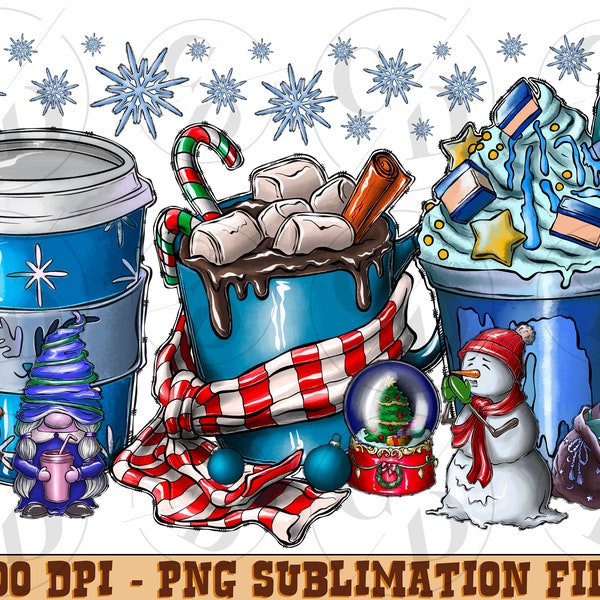 Winter Coffee Cups Png Sublimation Design, Christmas Snowman Png, Winter Coffee Png, Cozy Season Png, Winter Vibes Png, Digital Download