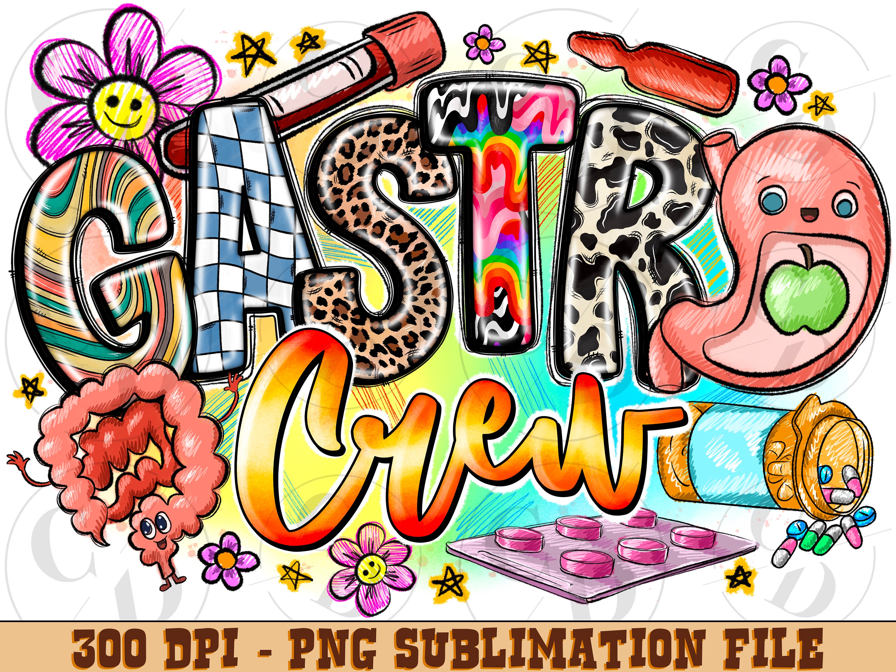 Gastro Png Sublimation Design, Gastroenterology Png, Anatomical Gastro Png, Nurse Png, Nurse Life png, Instant Download