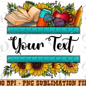 Customize Teacher name png sublimation design download, Teacher&#39;s Day png, back to school png, Teacher png, sublimate designs download