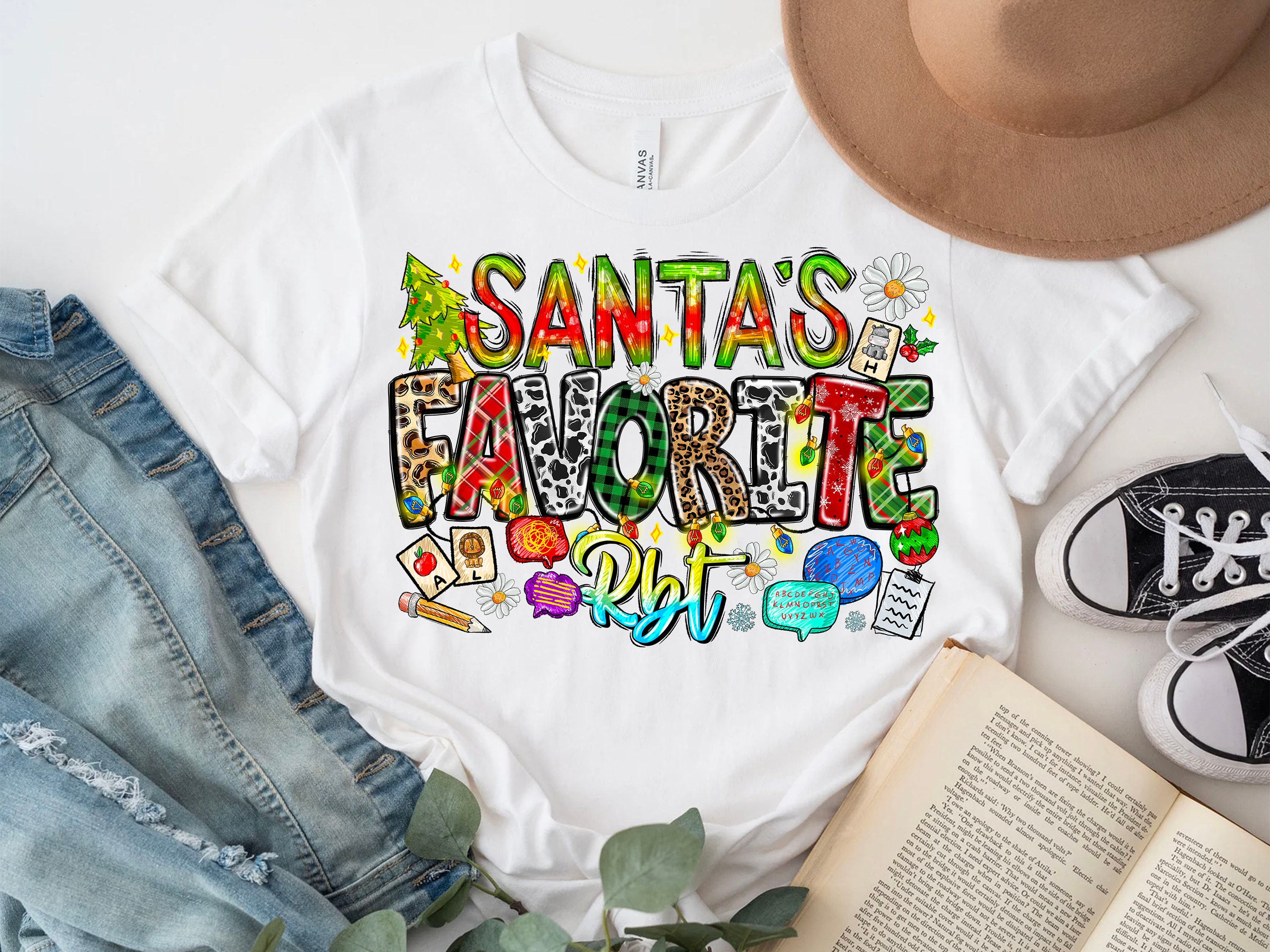 Favorite Rbt Santa's Favorite RBT PNG, Christmas Sublimation Design (digital ...