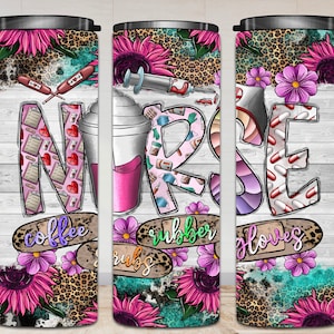 Nurse 20oz skinny tumbler png sublimation design download, Nurse life png, western tumbler png, Nursing png, sublimate designs download