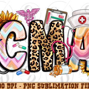 CNA Certified Nursing Assistant Png Sublimation Design, Nurse Life Png, Nurse Clipart, CNA Nurse Png, Nurse Elements Png, Nurse Png Download
