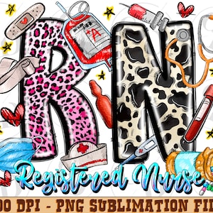 RN Registered Nurse png sublimation design download, Registered Nurse png, Nurse life png, Nursing png, sublimate designs download