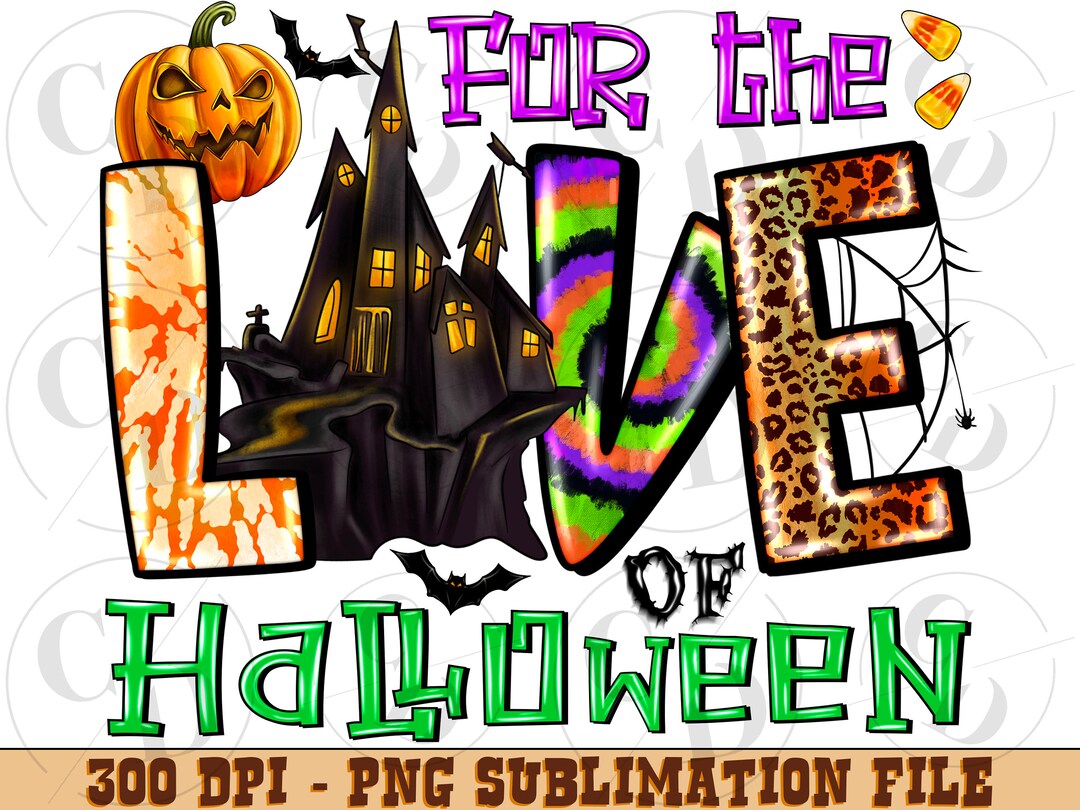 For the Love of Halloween Png, Halloween Png, Western Halloween Png ...