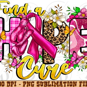 Find hope cure png sublimation design download, Breast Cancer png, Cancer Awareness png, Cancer ribbon png, sublimate designs download