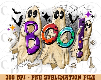 Boo Boujee Ghost PNG, Halloween Sublimation Design (Digital Download)