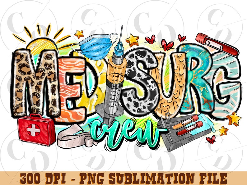 Med-Surg Nurse png, Med Serg Crew png, Nurse Life Png, western Nurse png, Nurse png, sublimate designs download image 1