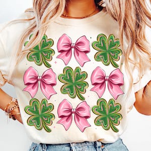 Coquette St Patricks Day Shamrock Sequins Glitter Png, St Pattys Day Png, Four Leaf Clover Sequin Bow, Patricks Day Design, Leopard