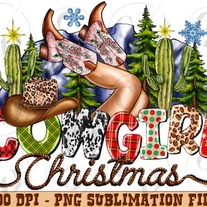 Western Cowgirl Christmas Png Sublimation Design, Country Christmas, Christmas Boots Png, Western Boots Png, Boots Png, Instant Download