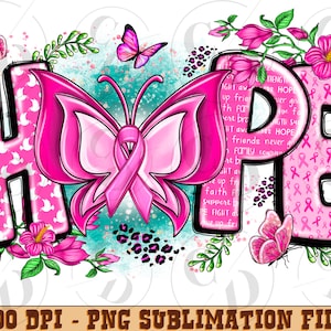 hope cancer png, sublimation design download, Breast Cancer png, Cancer Awareness png, Cancer ribbon png, sublimate designs download