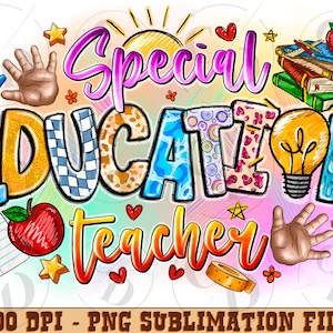 Sped Special Education Teacher png, Western PNG, School Png, Teacher png, Pencil png, Sublimation Design, Digital Download, Western