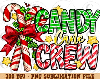 Candy Cane Crew Png, Kids Christmas Png, Family Christmas Png, Christmas png, Happy New Year png, Christmas candy png, Digital Download