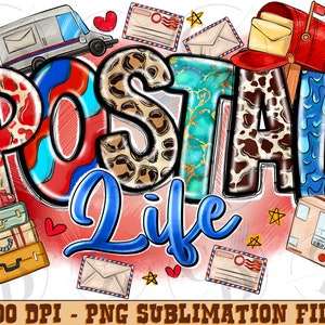 Postal Life Png, Western PNG, Western Design Png, postlal png, Postal worker png, Sublimation Design, Digital Download, postman