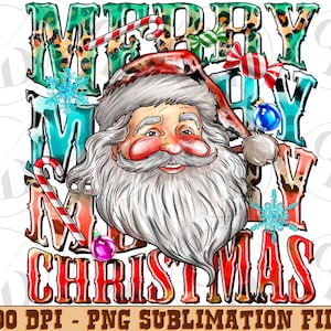 Merry Christmas with Santa png sublimate designs download, Christmas png, Merry Christmas png,Christmas Santa png,sublimate designs download