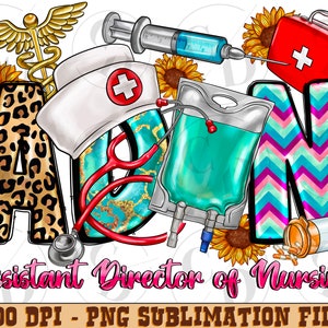 Western ADON Nurse PNG, Sublimation Design (Digital Download)