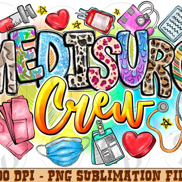 Med-Surg Nurse png, Med Serg Crew png, western Nurse png, Nurse png, sublimate designs download