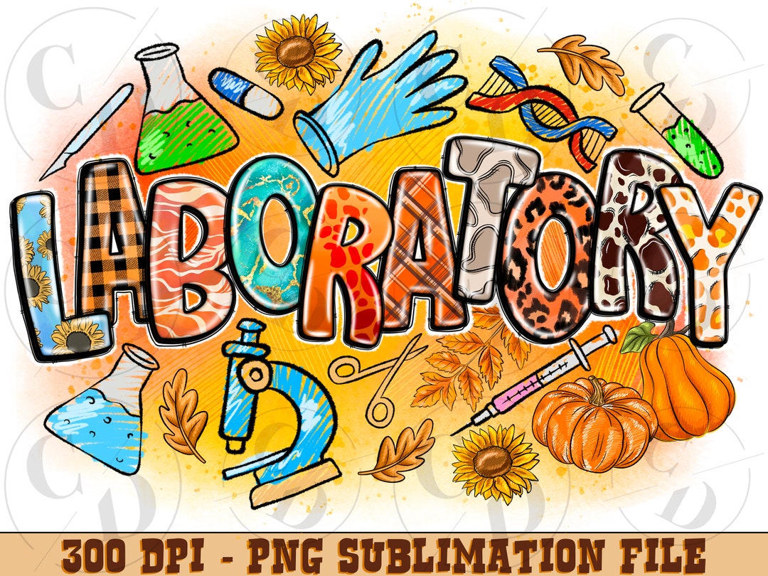 Fall Laboratory Sublimation Design Png, Laboratory Png, Nurse Life Png ...