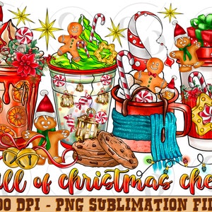 full of christmas cheese coffee Png,Christmas Sublimation Designs,Christmas png,Coffee Sublimation,Christmas Drink Design,Christmas Coffee