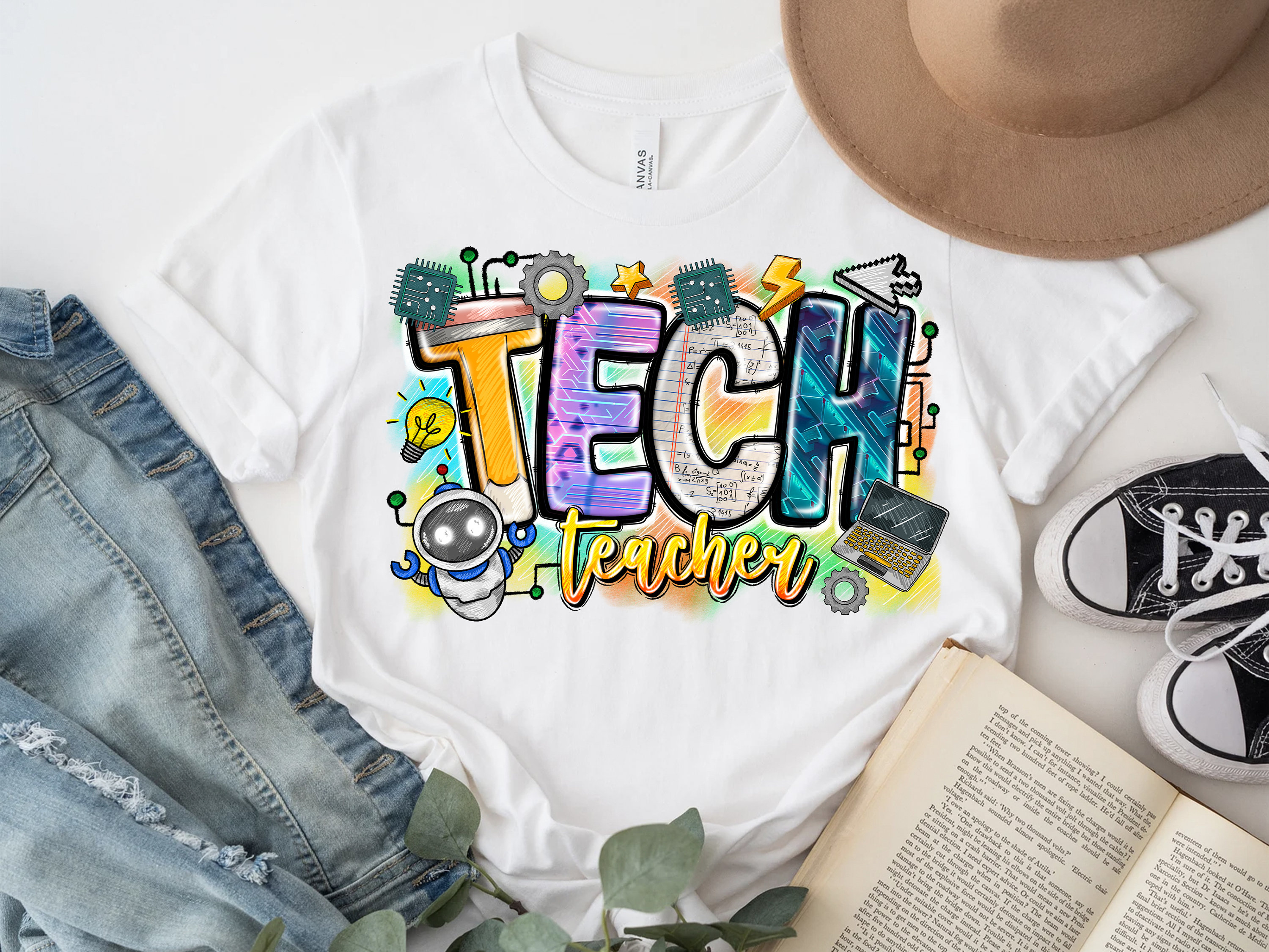 Tech Teacher PNG, Sublimation Design Download - Etsy